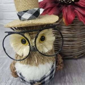 Adorable Sisal Owl Decor